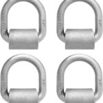 Heavy-Duty D-Ring Tie Down Anchors - 4-Pack