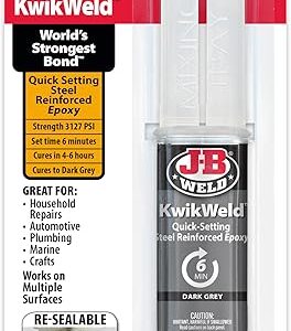 J-B Weld KwikWeld Epoxy Syringe - Quick & Strong Repairs