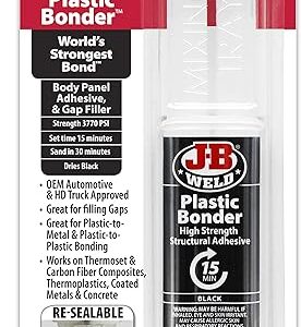 J-B Weld Plastic Bonder: Quick-Set Adhesive & Gap Filler