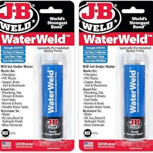 J-B Weld WaterWeld Epoxy Putty Stick - 2 Pack